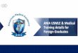 AMA USMLE & Medical Training details for Foreign Graduates