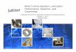 Wind Turbine Gearbox Lubrication: Performance, Selection 