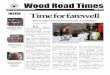 Wood Road’s School Newspaper June 2016 Time for farewell