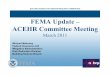 FEMA Update – ACEHR Committee Meeting