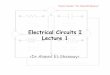 Electrical Circuits I Lecture 1