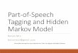 Part-of-Speech Tagging and Hidden Markov Model