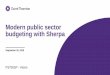 Modern public sector budgeting with Sherpa