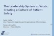 The Leadership System at Work: Creating a Culture of 