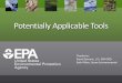 Potentially Applicable Tools - epa.gov.tw
