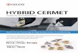 HYBRID Cermet Grades for Steel Machining