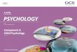 Curriculum Plan PSYCHOLOGY