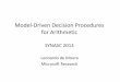 Model-Driven Decision Procedures for Arithmetic