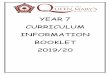 YEAR 7 CURRICULUM INFORMATION BOOKLET 2019/20