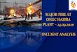 MAJOR FIRE AT ONGC HAZIRA PLANT 24.09.2020 INCIDENT ANALYSIS