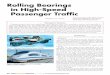 Rolling Bearings in High-Speed Passenger Traffic