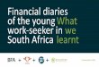 of the young work-seeker in we South Africa learnt