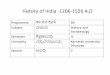 History of India -1206-1526 A