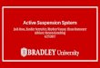 Active Suspension System 4/27/2017 Advisor: Steven Gutschlag