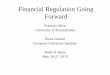 Financial Regulation Going Forward