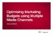 Optimising Marketing Budgets using Multiple Media Channels