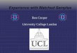 Ben Cooper University College London - Fermilab