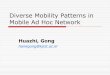 Diverse Mobility Patterns in Mobile Ad Hoc Network