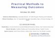 Practical Methods to Measuring Outcomes