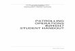 PATROLLING OPERATIONS B2H3317 STUDENT HANDOUT