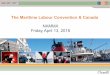 The Maritime Labour Convention & Canada