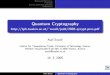 Quantum Cryptography - TU Wien