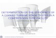 DETERMINATION OF THE EFFICIENCY OF A COOLED TURBINE …
