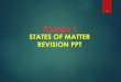 Chapter 1 STATES OF MATTER REVISION PPT