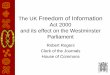 The Freedom of Information Act 2000 - United Nations