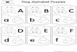 Frog Alphabet Puzzles - A to Z Teacher Stuff