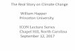 The Real Story on Climate Change William Happer Princeton 