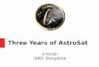 Three Years of AstroSat - events.spacepole.be