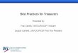 Best Practices for Treasurers