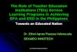 The Role of Teacher Education Institutions (TEIs) Service 