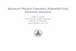 Advanced Physical Chemistry ( zkemhk17em) Electronic Structure