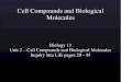 Cell Compounds and Biological Molecules