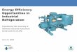 Energy Efficiency Opportunities in Industrial Refrigeration
