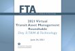 2021 Vritual Transit Asset Management Roundtable