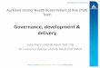 Governance, development & delivery