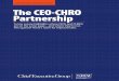 A CHIEF EXECUTIVE / SHRM RESEARCH REPORT The CEO-CHRO 