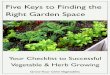 Five Keys to Finding the Right Garden Space