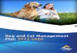 Dog and Cat Management Plan 2022-2026