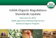 USDA Organic Regulations Standards Update