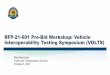RFP-21-601 Pre-Bid Workshop: Vehicle Interoperability 