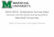 Summer and Fall (2014) and Spring (2015) Marshall University