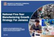 National Five-Year Manufacturing Growth Strategy For Jamaica