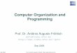 Computer Organization and Programming