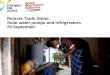 Remote Trade Show: Solar water pumps and refrigerators 29 