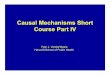 Causal Mechanisms Short Course Part IV
