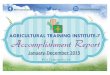 AGRICULTURAL TRAINING INSTITUTE-7 Accomplishment Report